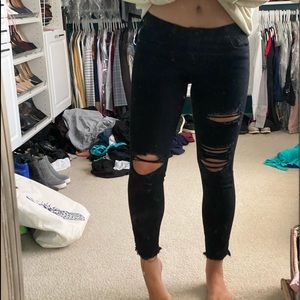 Boutique Black Ripped Jeans